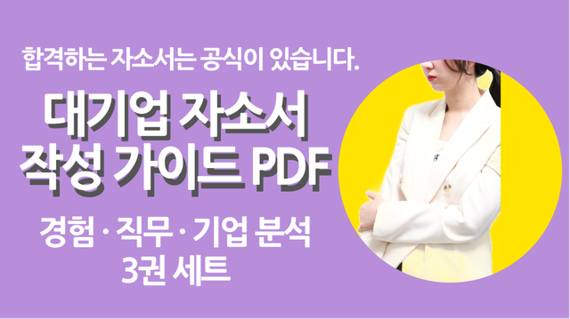 자소서 Master PDF ㅣ 경험 · 직무 · 기업을 연결하는 합격 자소서 작성법